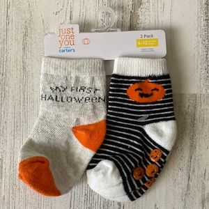 Carters My First Halloween Baby Socks Size 6-12 Months NEW